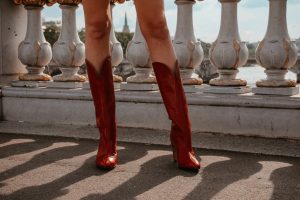 Red Givenchy boots