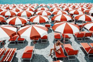 Umbrellas on the Amalfi Coast