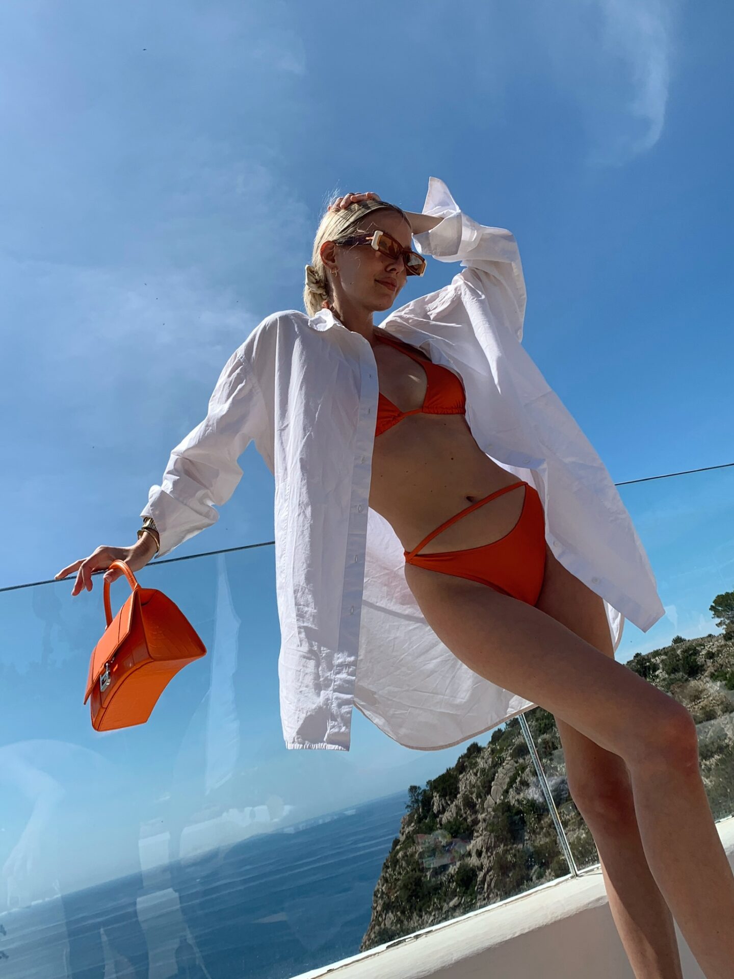 Louis Vuitton Swimsuit in Italy - Leonie Hanne