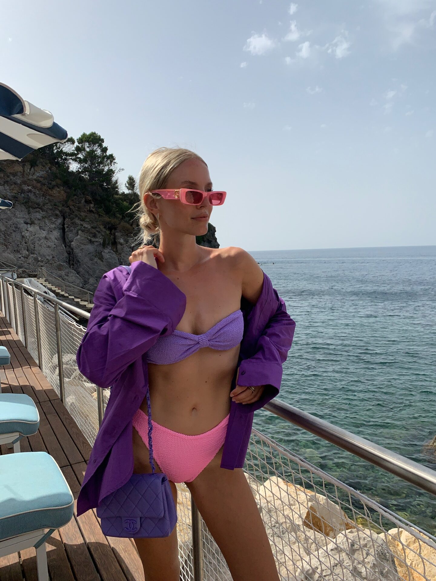 Leonie Hanne Tulum beach and Gucci swimsuit - Leonie Hanne