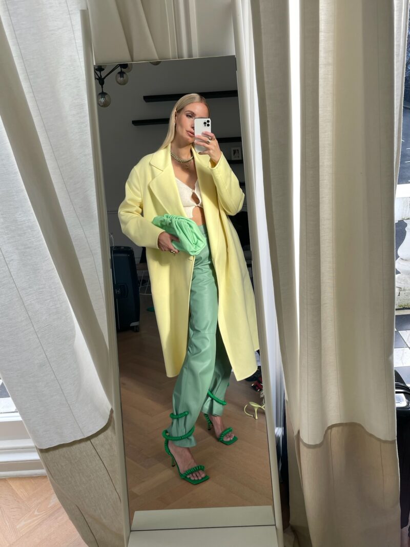 OOTD: Stella coat x Bottega mint - Leonie Hanne